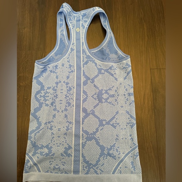 Lululemon Swiftly Tech Racerback Heathered Sapphire Blue - Picture 6 of 6